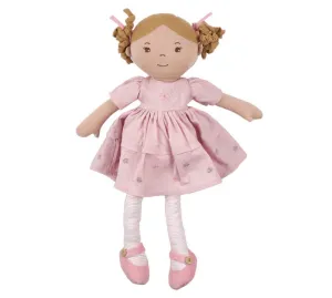 Amelia Linen Doll with Brown Hair