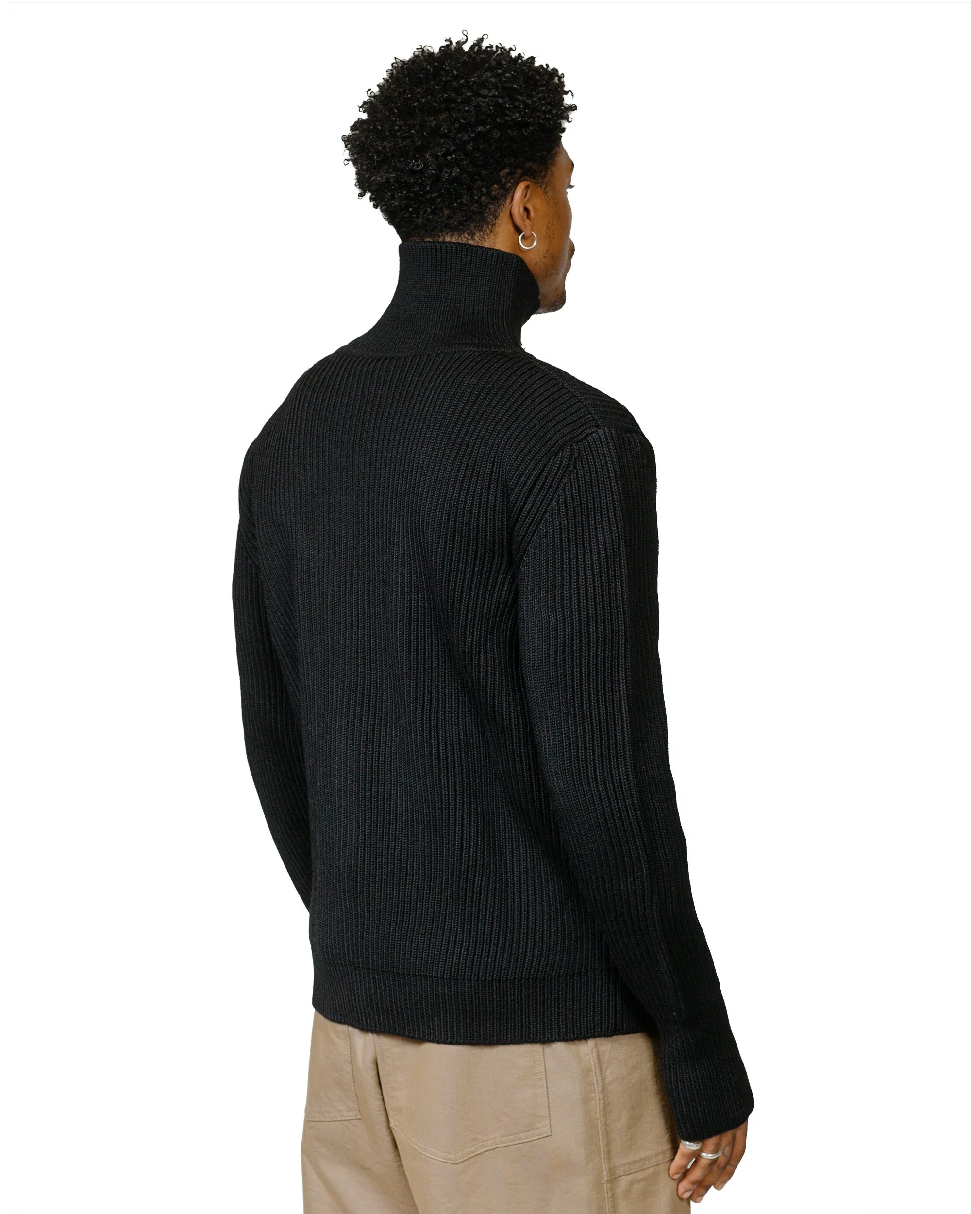 Andersen-Andersen Navy Full-Zip Pockets Black