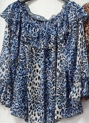 Bardot Animal Print Top (2 Colours)