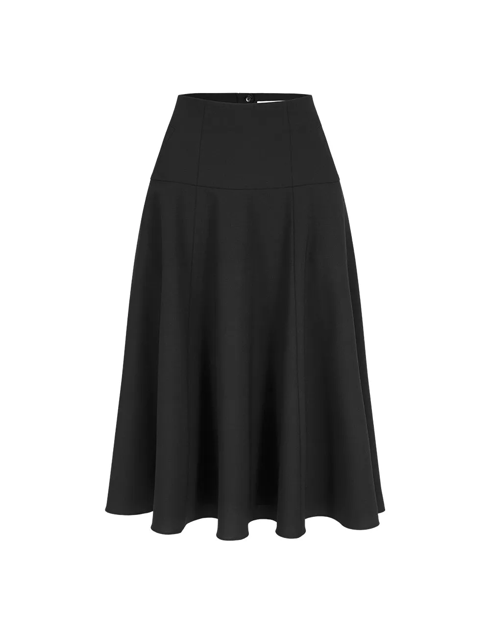 BORA AKSU A-line knee-length wool blend skirt