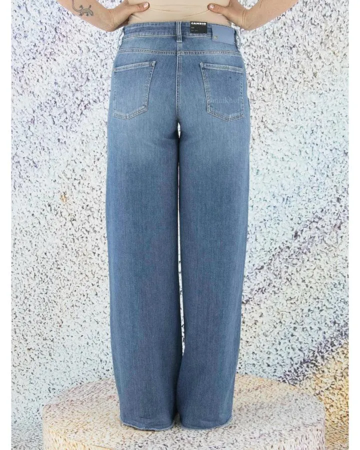 Cambio Alek Wide Leg Jeans