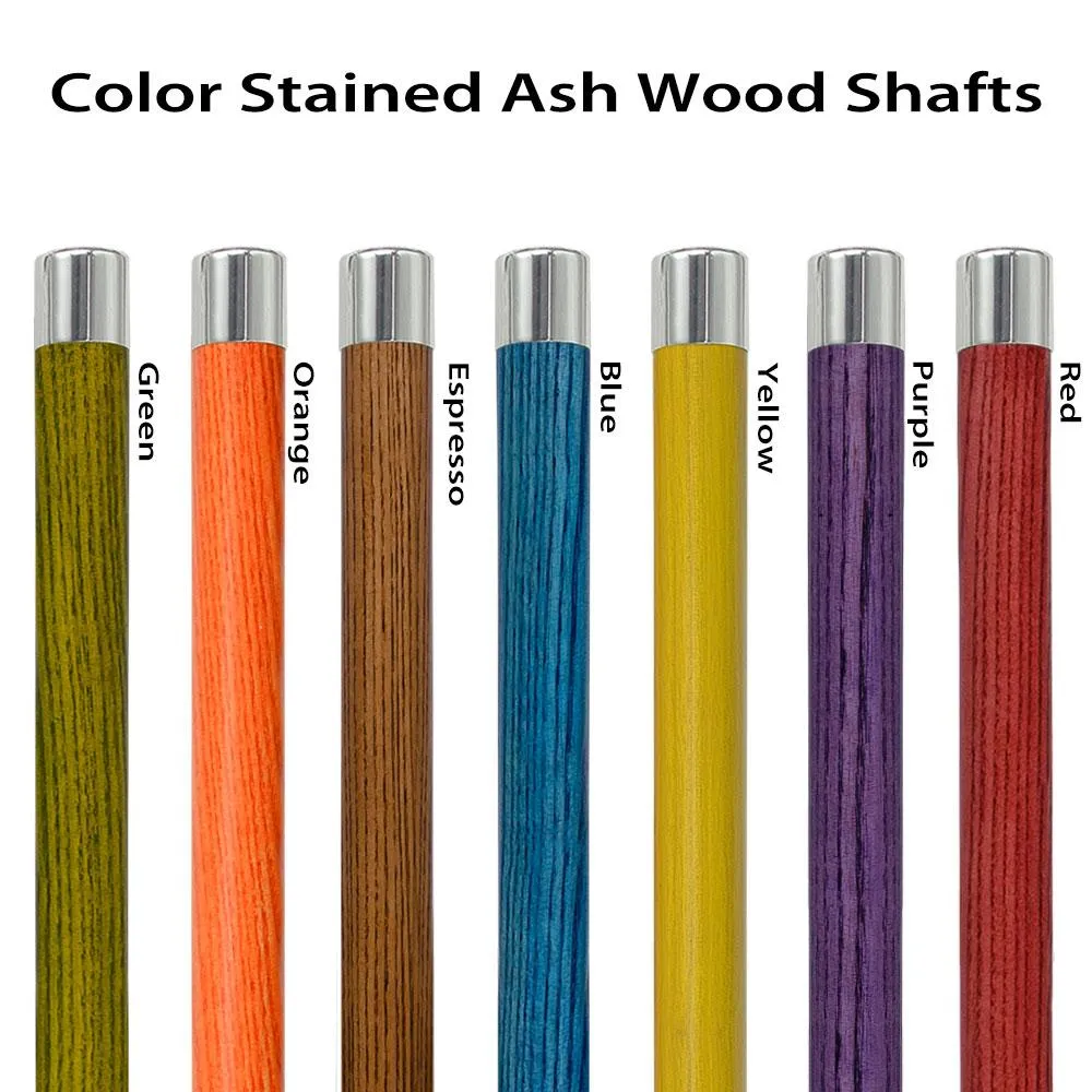 Chrome Plated Goose Handle Walking Cane w/ Custom Color Stained Ash Shaft & Collar
