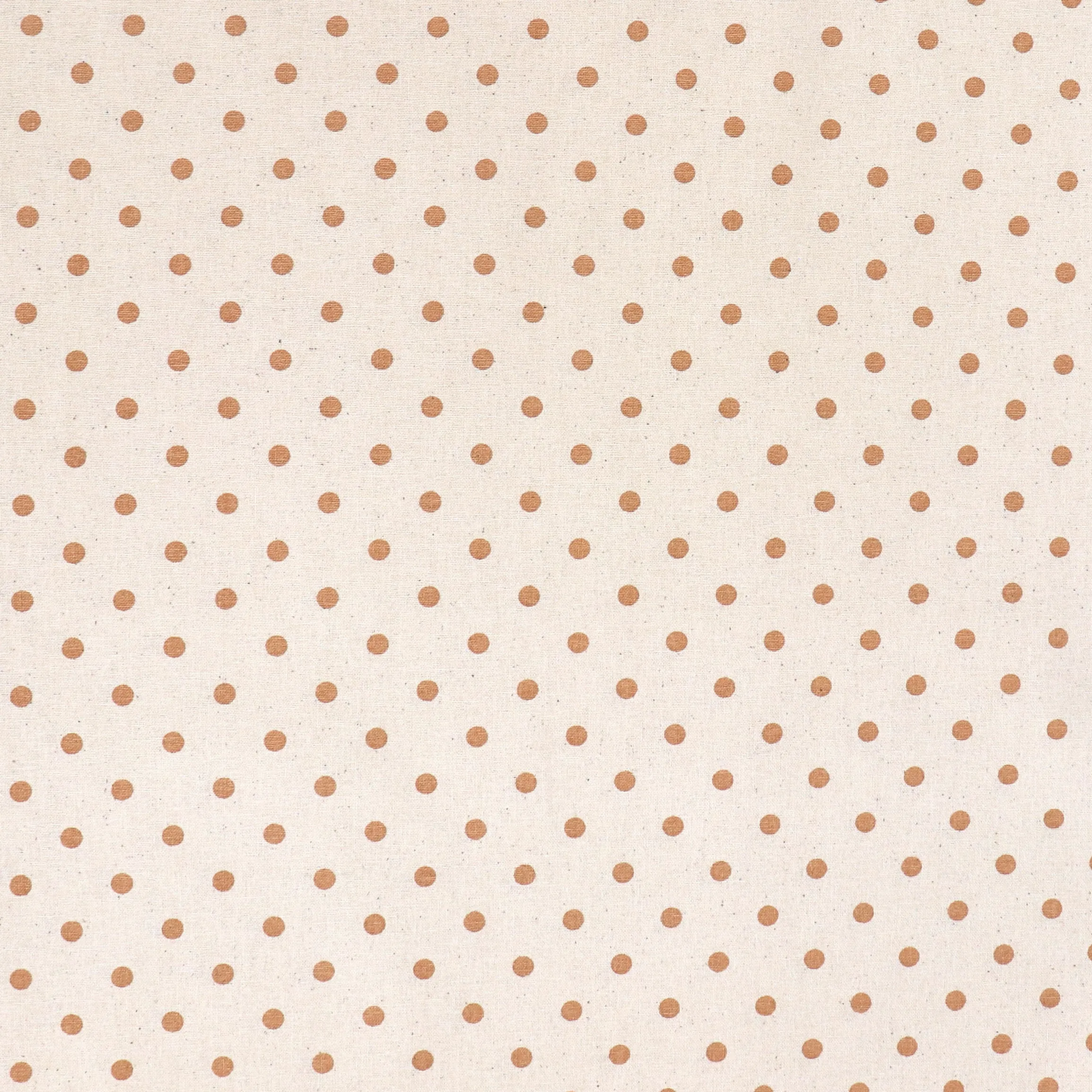 Cotton Shirting - Gold Polka Dot