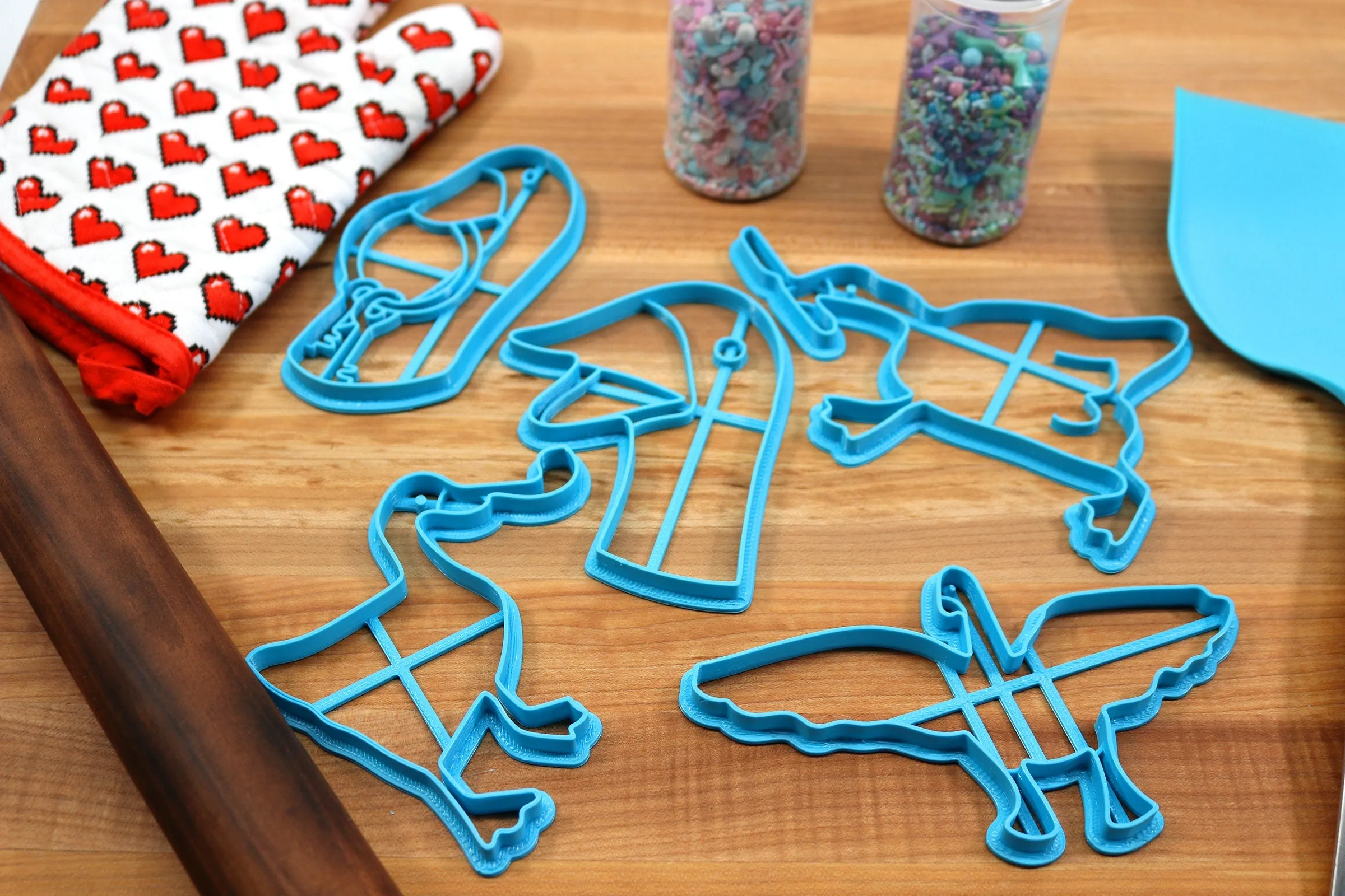 Crazy Goose Cookie Cutters - Flapping Goose, Honking Goose, Key Goose, Stabby Goose