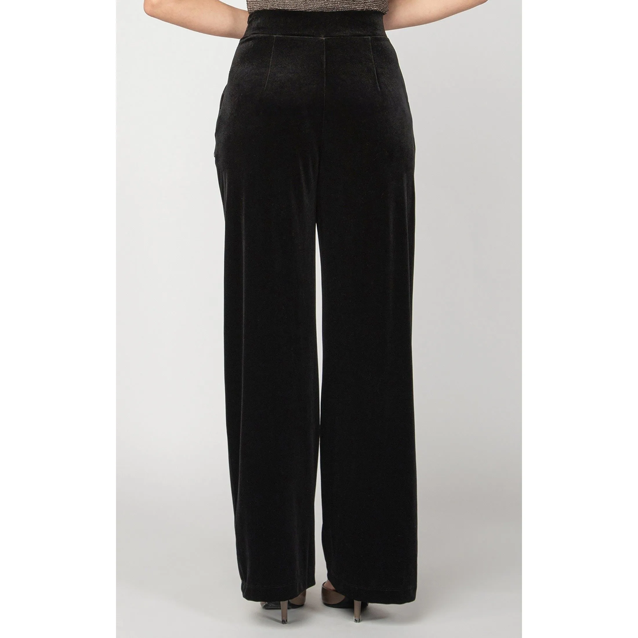 Dex Wide Leg Velour Pant
