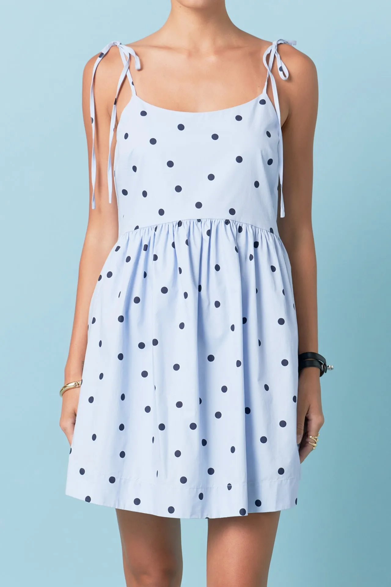 English Factory - Polka Dot Sleeveless Mini Dress