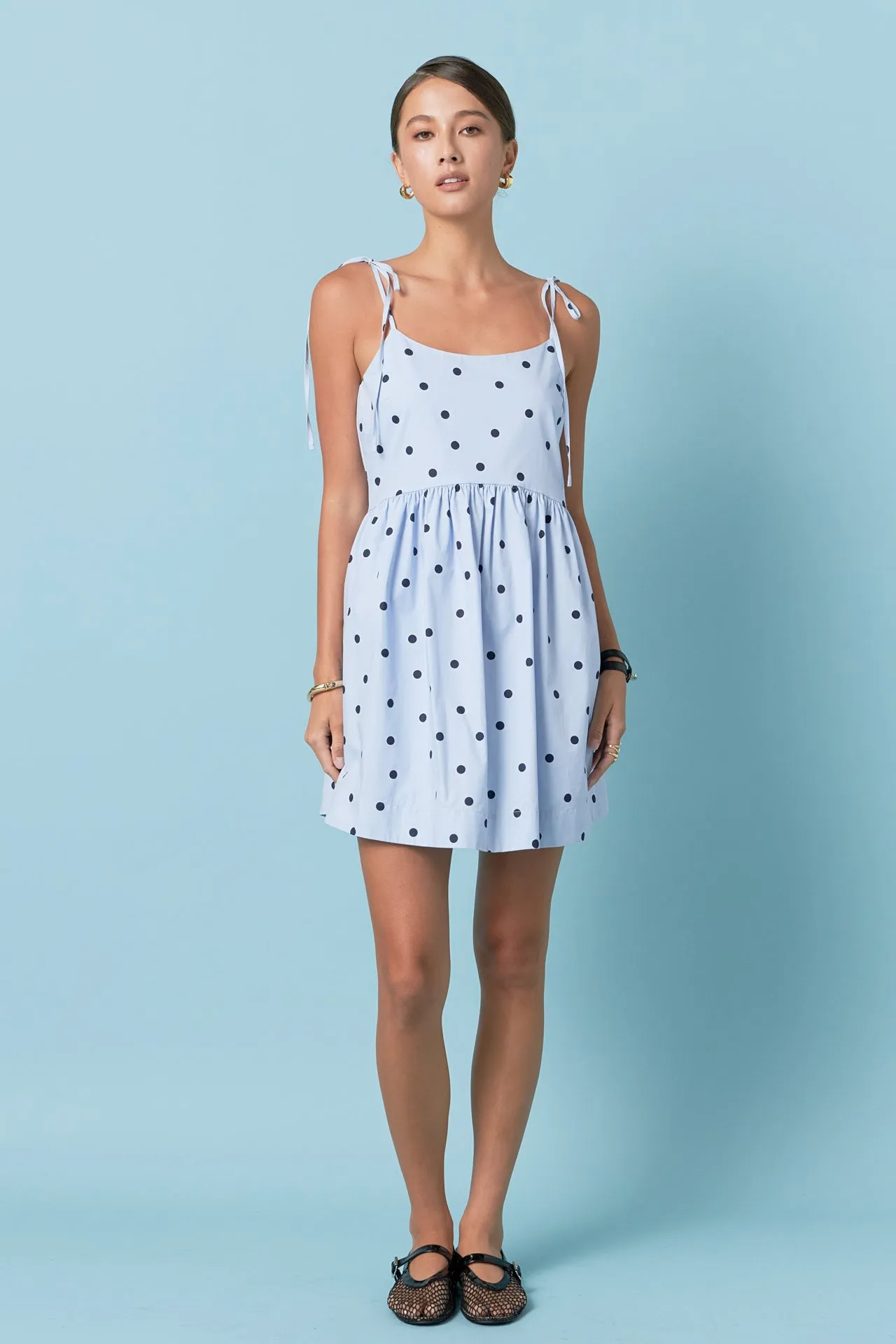 English Factory - Polka Dot Sleeveless Mini Dress