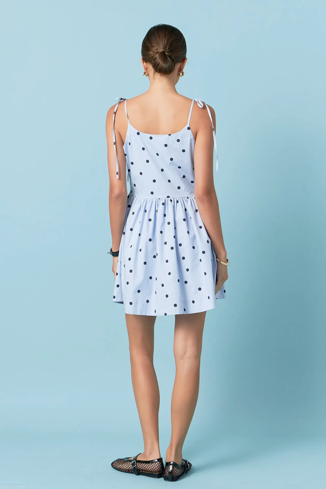 English Factory - Polka Dot Sleeveless Mini Dress