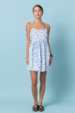 English Factory - Polka Dot Sleeveless Mini Dress