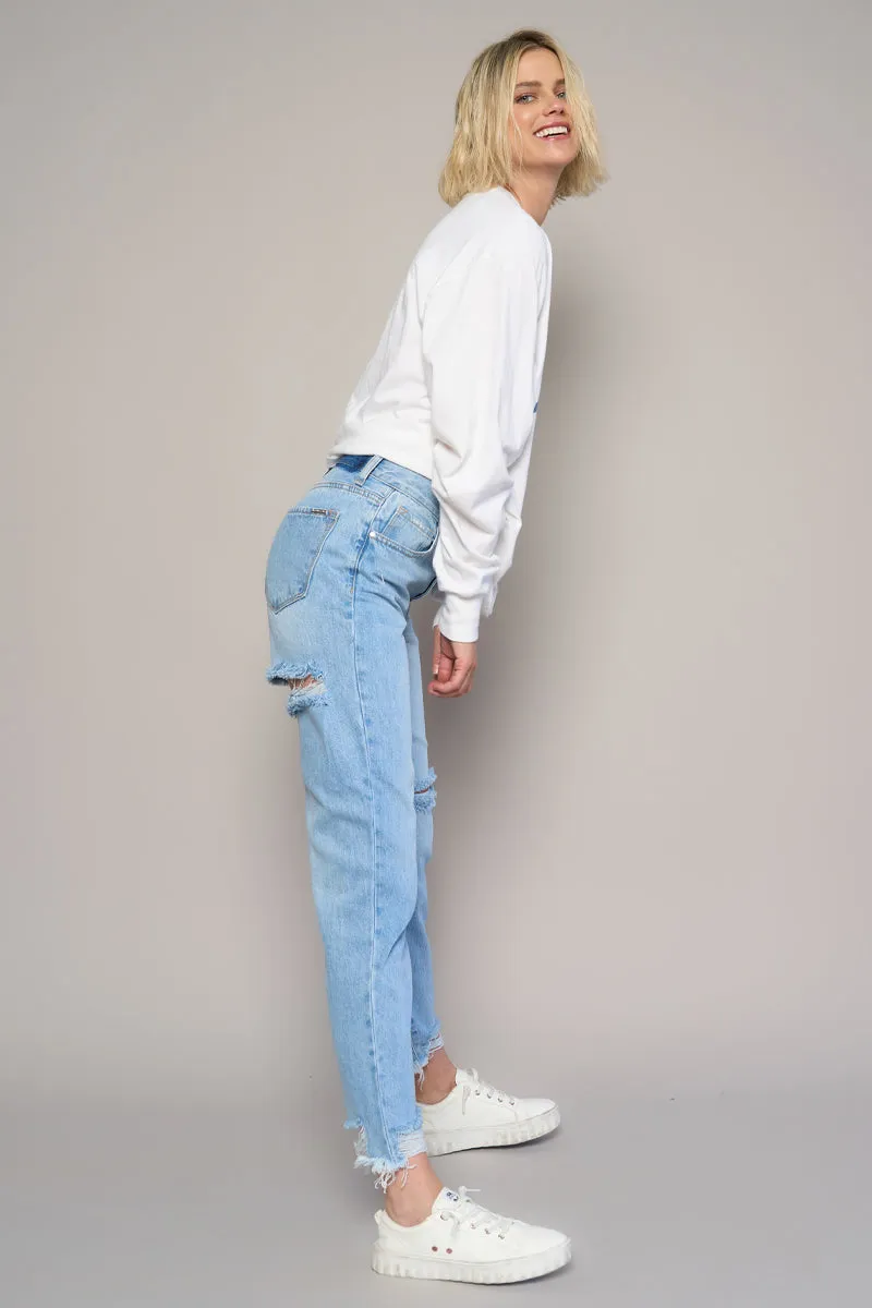Experimental Trend Tapered Jeans