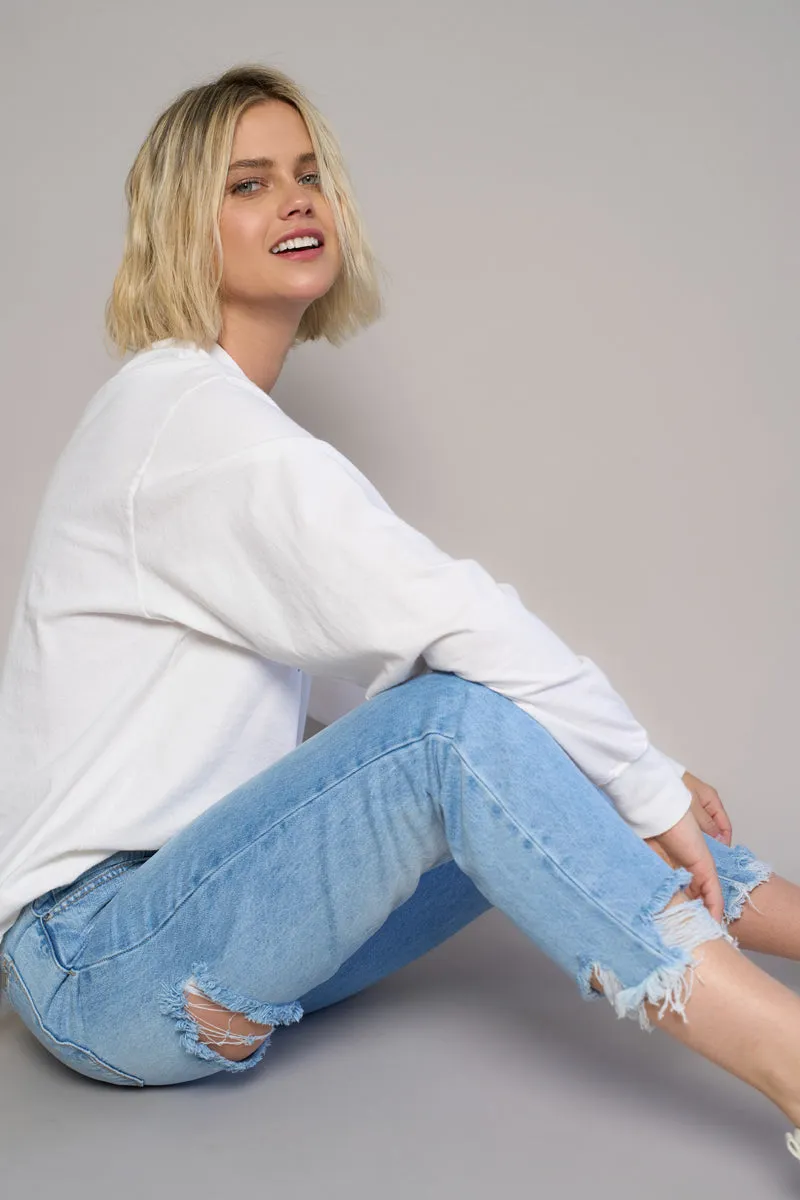 Experimental Trend Tapered Jeans