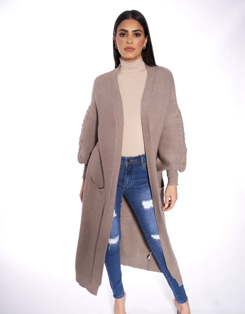 Full Knit Cardigan Mid Length