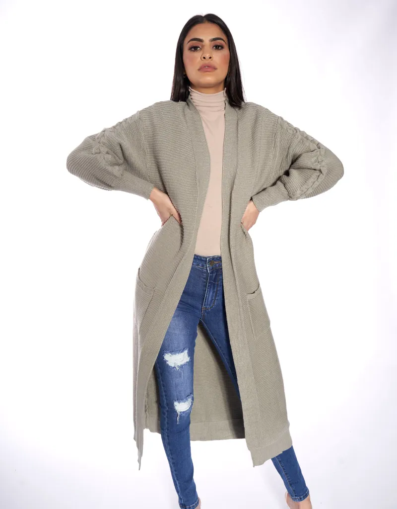 Full Knit Cardigan Mid Length