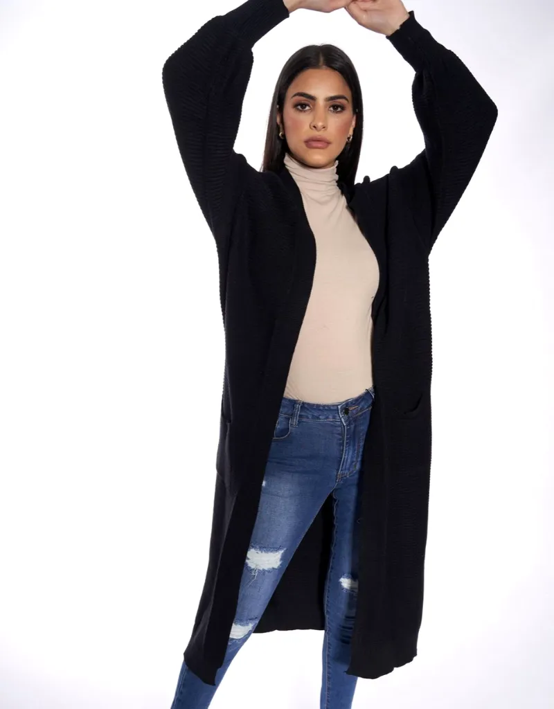 Full Knit Cardigan Mid Length