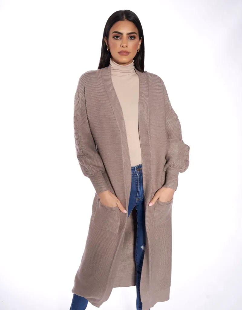 Full Knit Cardigan Mid Length