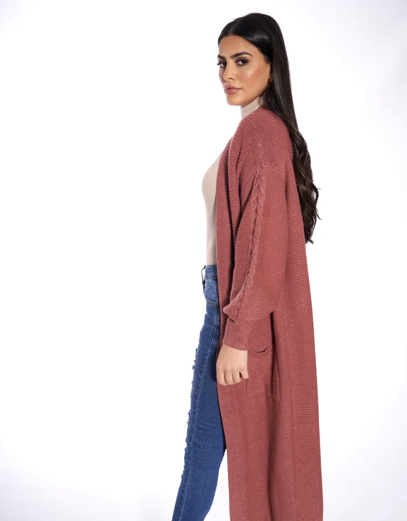Full Knit Cardigan Mid Length