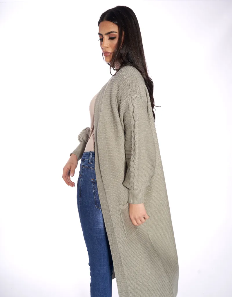 Full Knit Cardigan Mid Length
