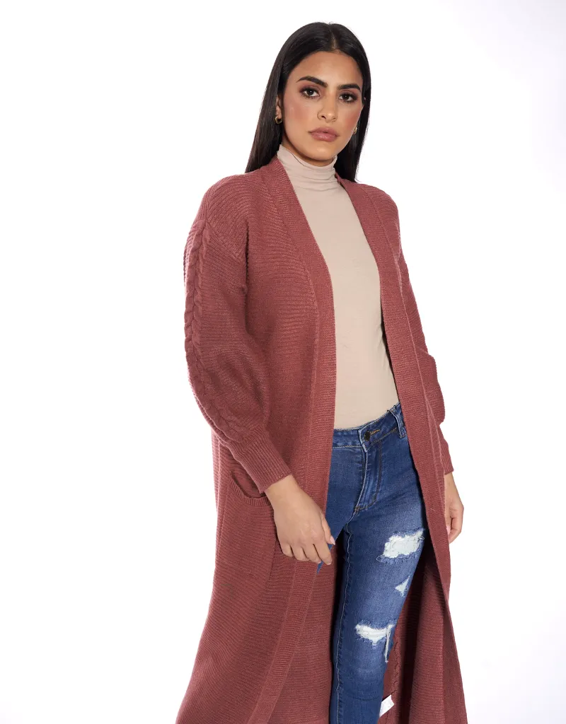 Full Knit Cardigan Mid Length