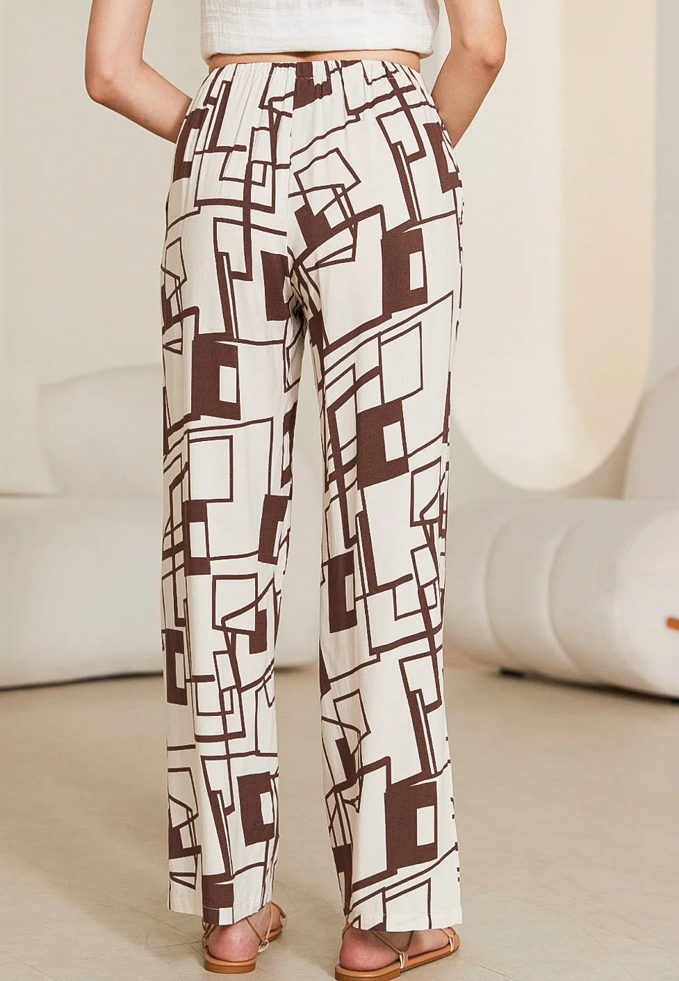 Geo Wide Leg Pant
