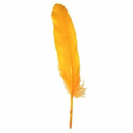 Goose Pointer Feathers 10 grams - Golden Yellow