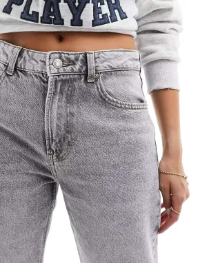 Gray Bershka Mom jeans