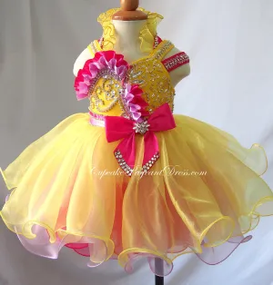 Halter Infant Infant/toddler/baby/children/kids Girl's glitz Pageant Dress