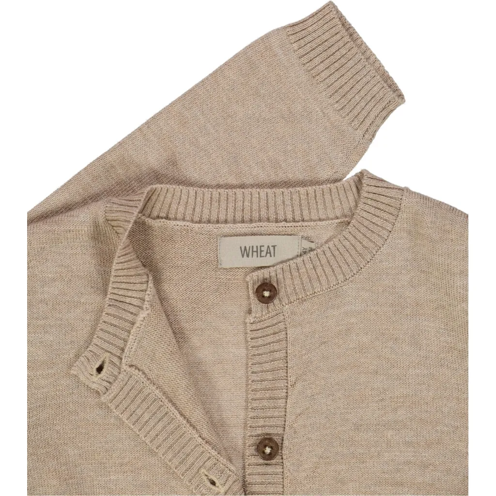 Knit Cardigan Skye - khaki melange