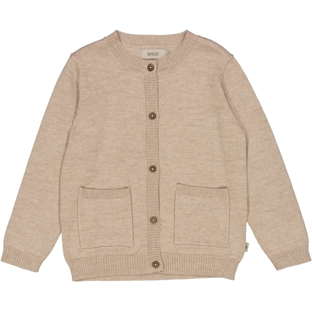 Knit Cardigan Skye - khaki melange
