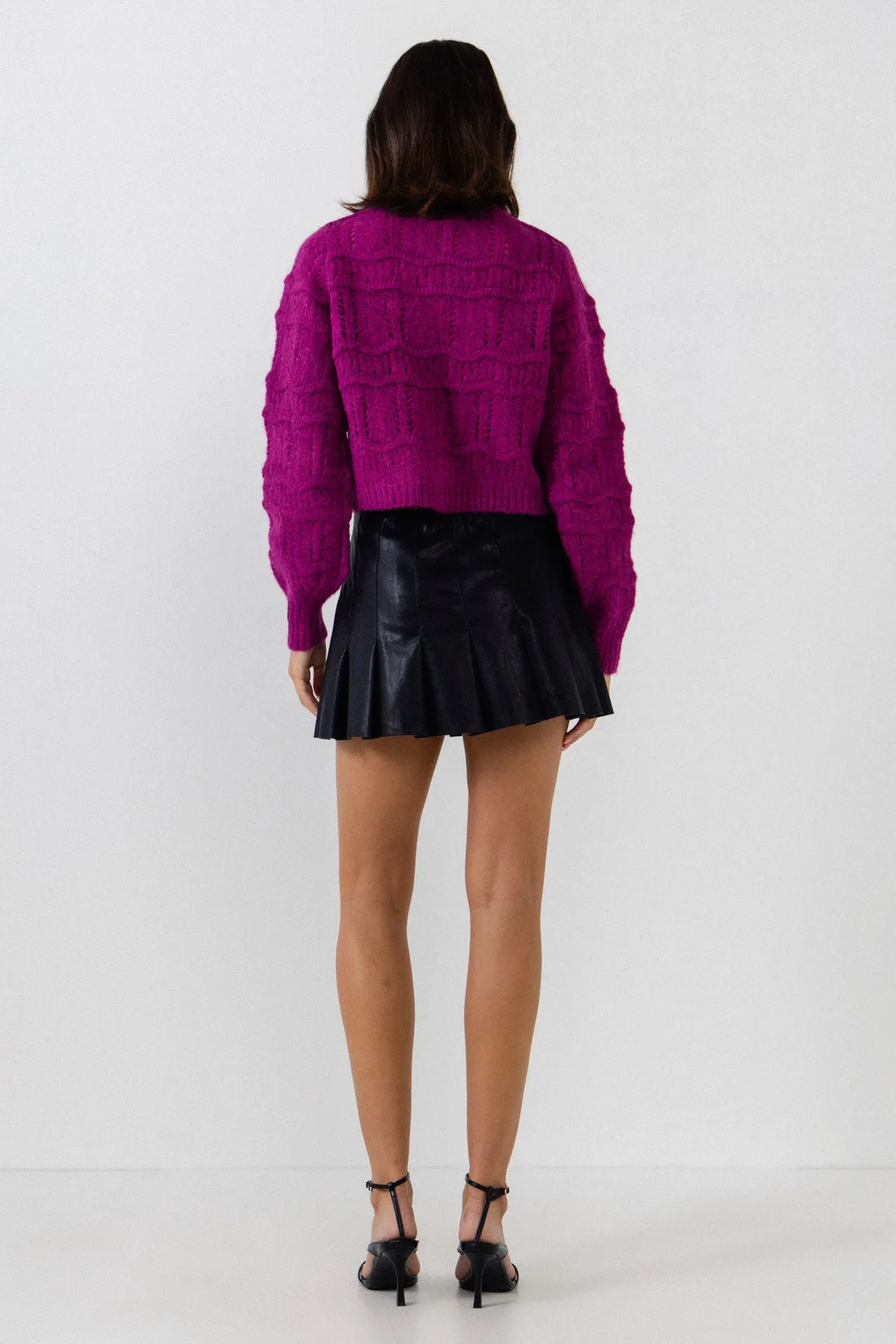 Knitted Cardigan with Coverbuttons