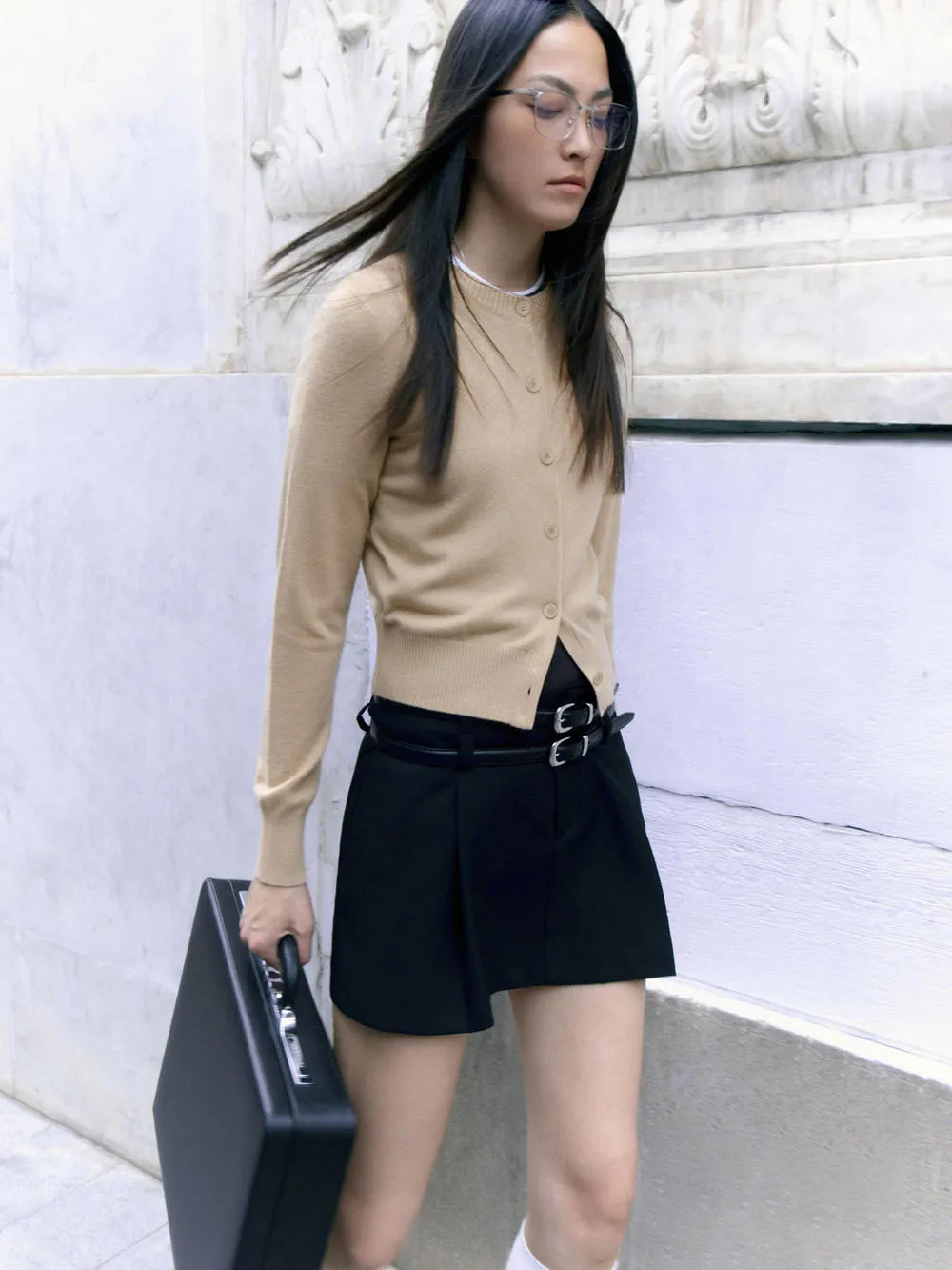 Knitted Short Cardigan
