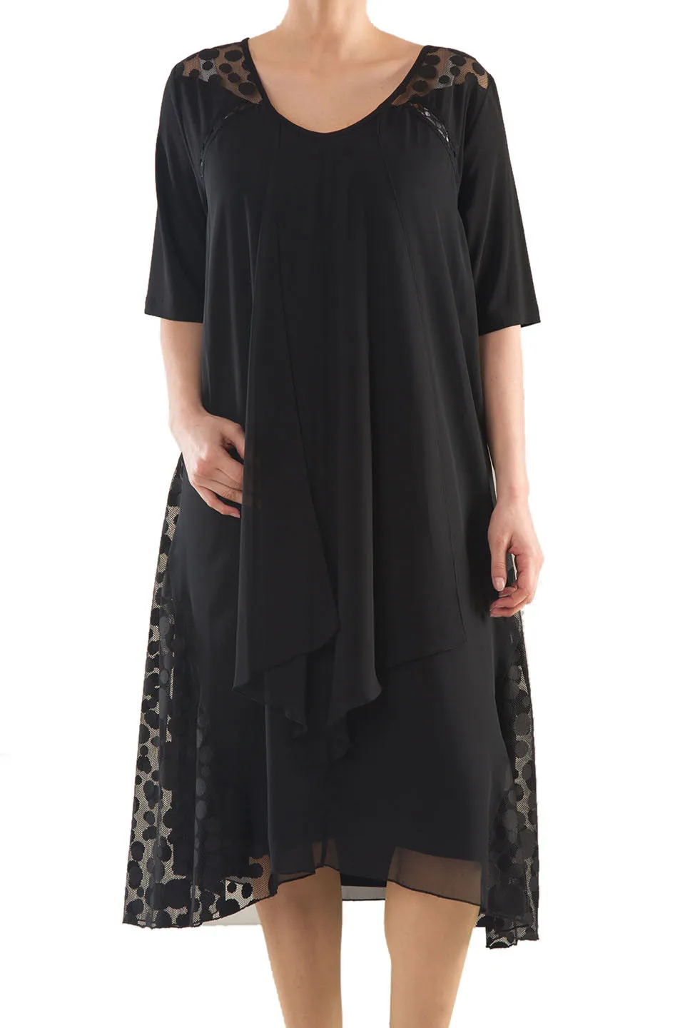 La Mouette Women's Plus Size Sophisticated Cocktail Dress