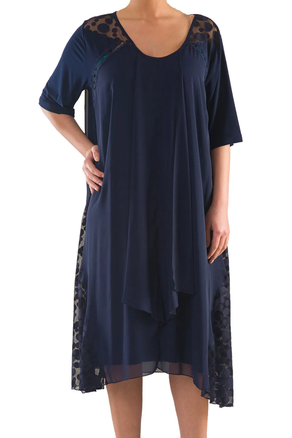 La Mouette Women's Plus Size Sophisticated Cocktail Dress