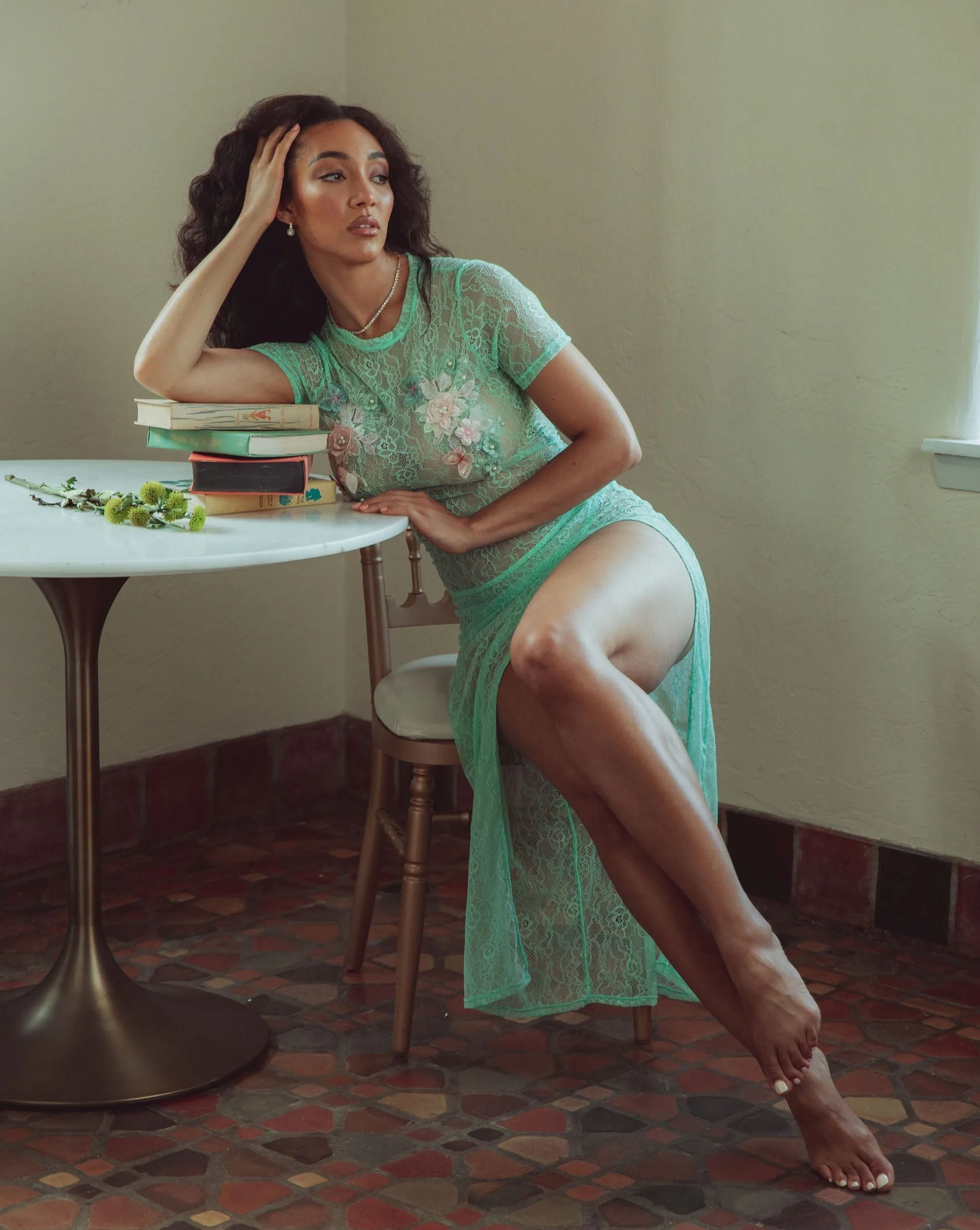 LACE MAXI DRESS