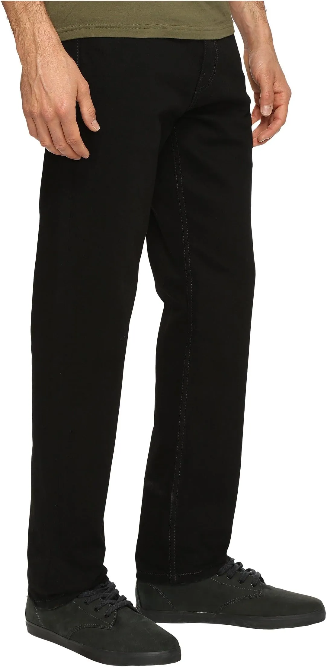 Levi's 502 Regular Taper Fit Jeans in Native Cali Black Stretch