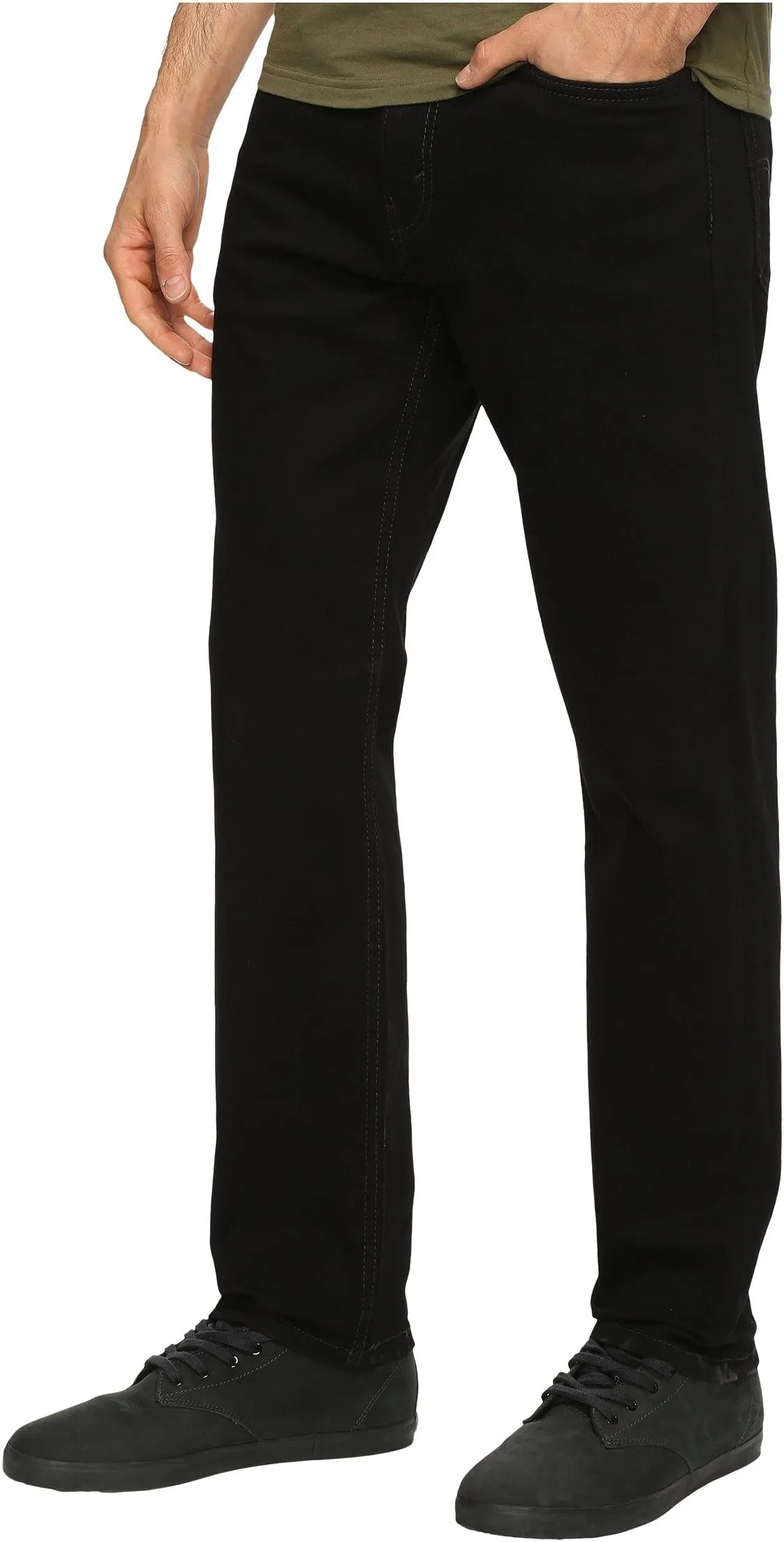 Levi's 502 Regular Taper Fit Jeans in Native Cali Black Stretch