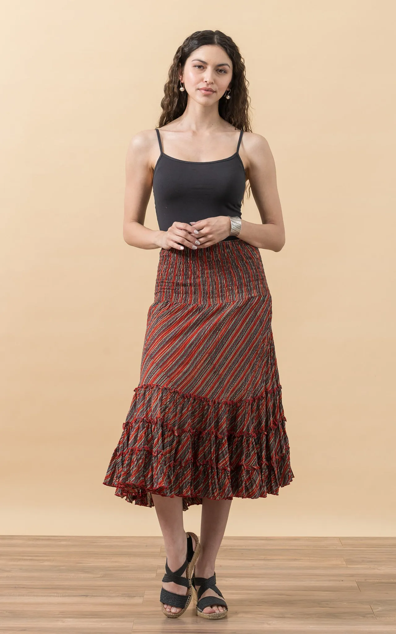 Lola Skirt, Short, Taos Stripe