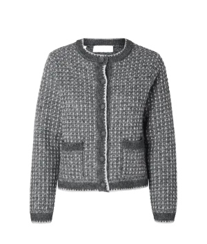 Long Sleeved Knitted Cardigan - Multi