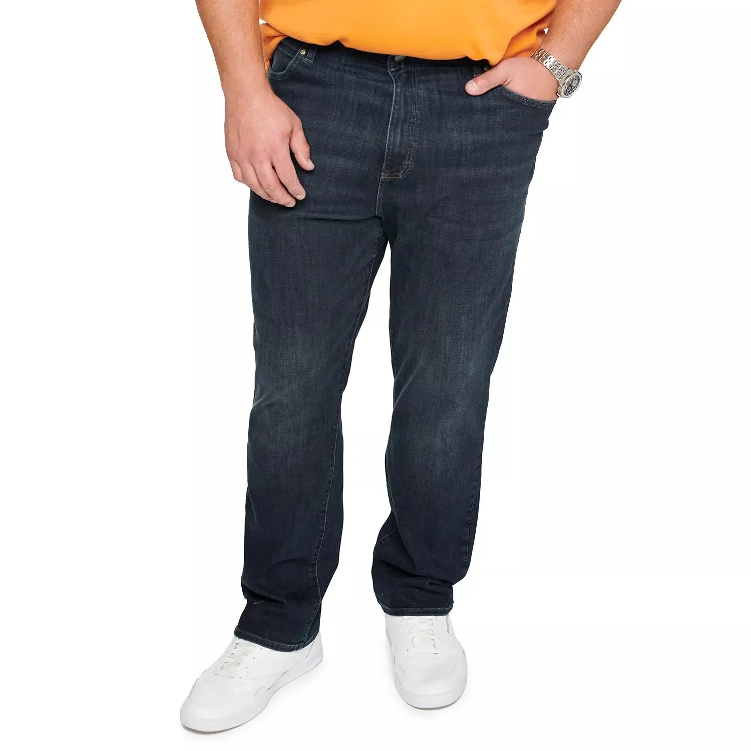 Men's Big and Tall Extreme Motion MVP Lee Straight Skinny Jeans