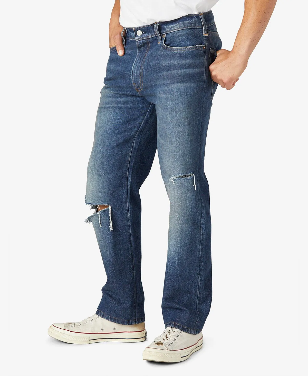 Men's straight fit stretch 363 jeans with fading Lucky Brand