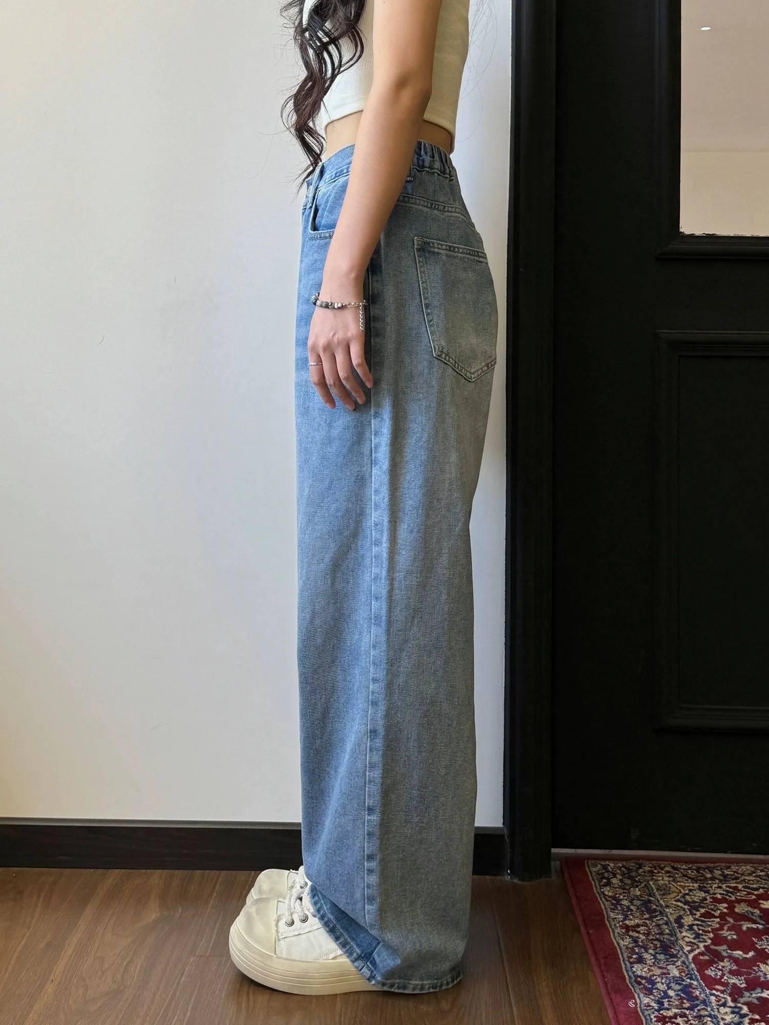 Nine Faded Straight Jeans