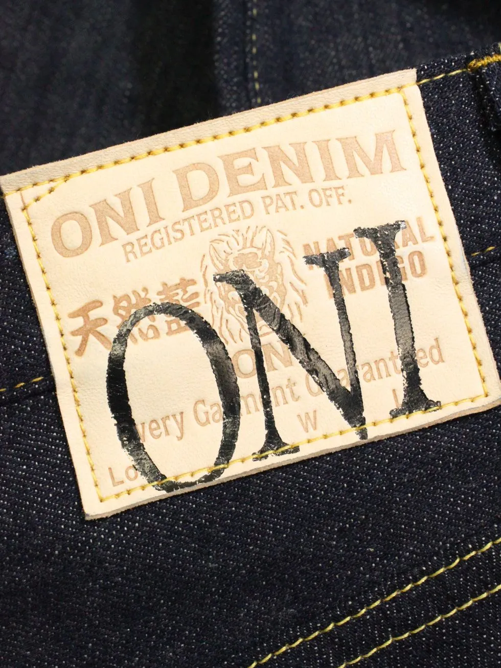 ONI 707LWZR 12.5oz Natural Indigo Low Tension Slim Straight Jean - Raw