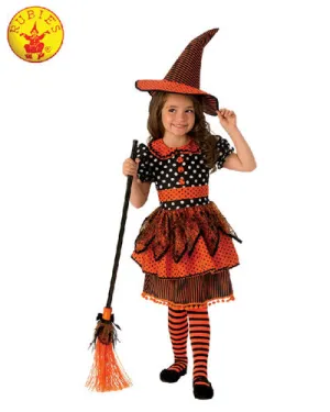 POLKA DOT WITCH COSTUME, CHILD