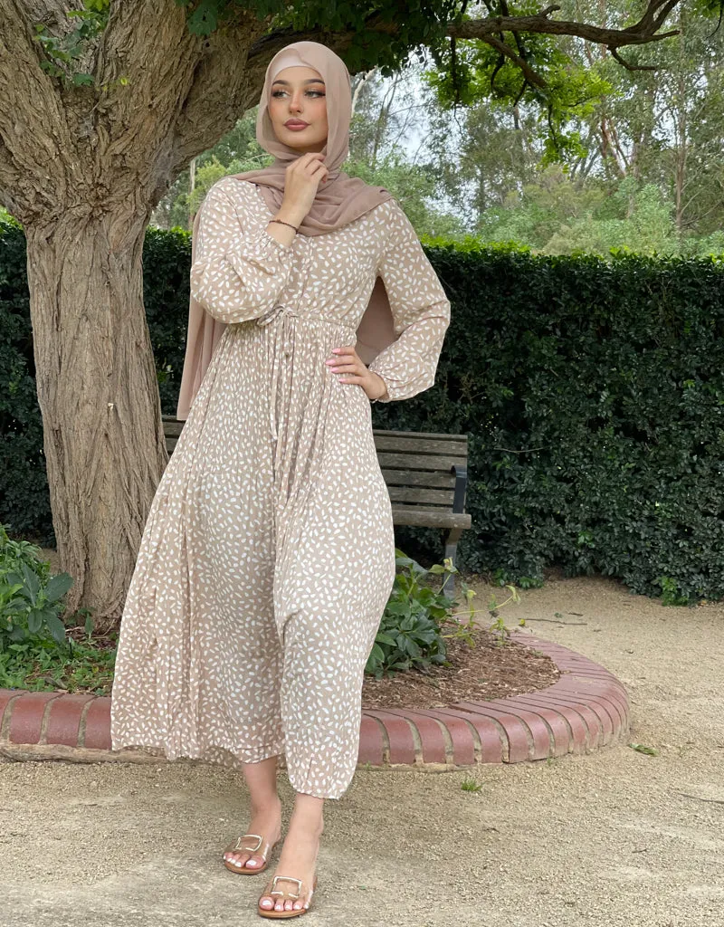 Polka Pleat Dress