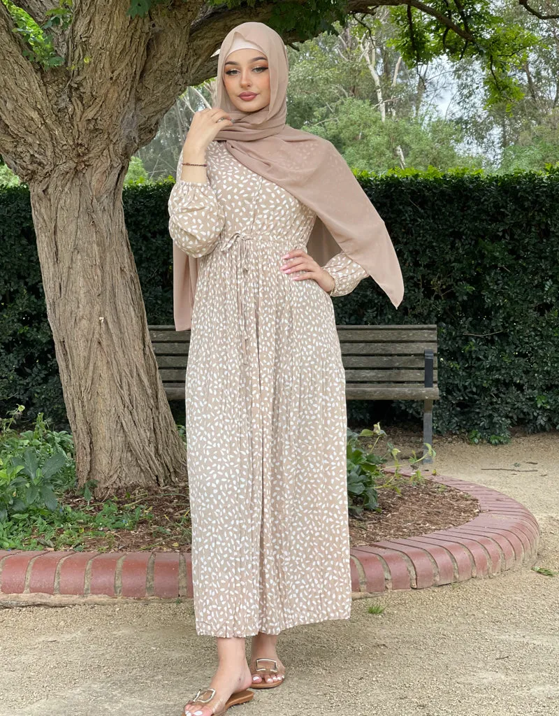 Polka Pleat Dress