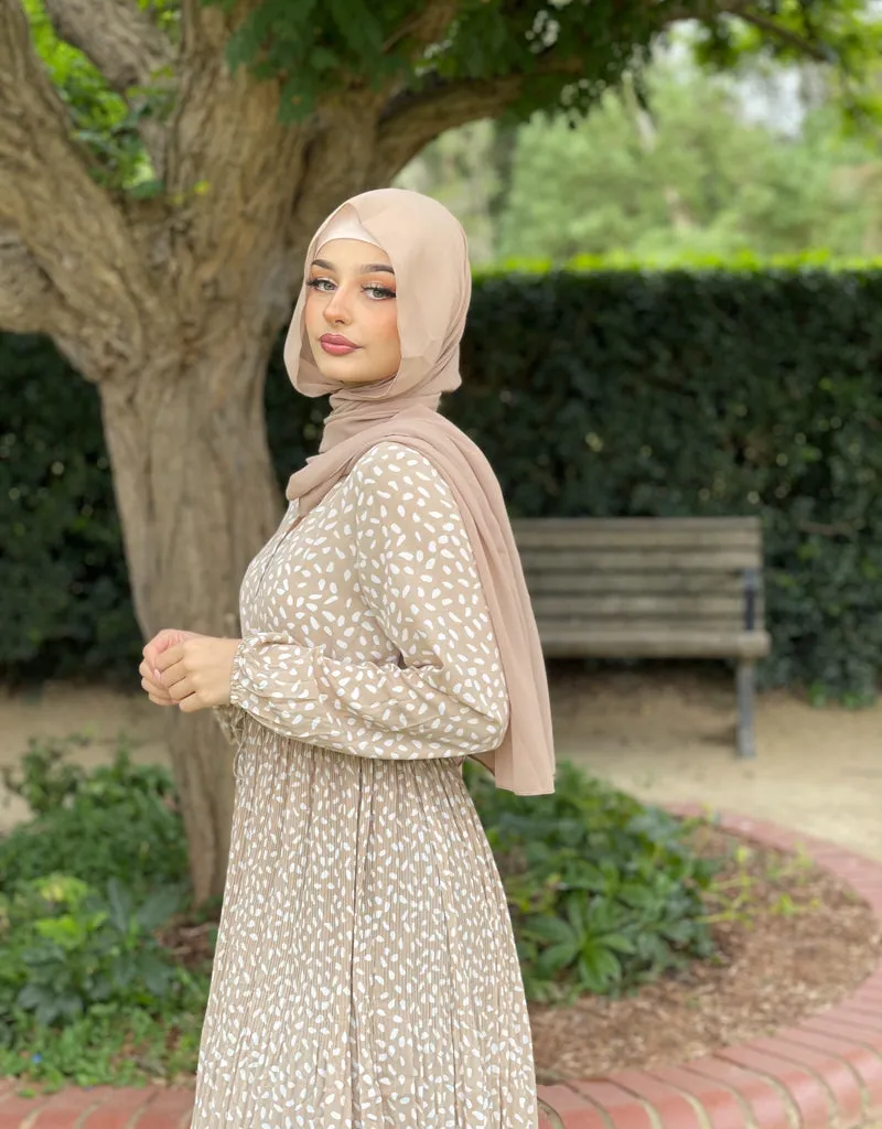 Polka Pleat Dress