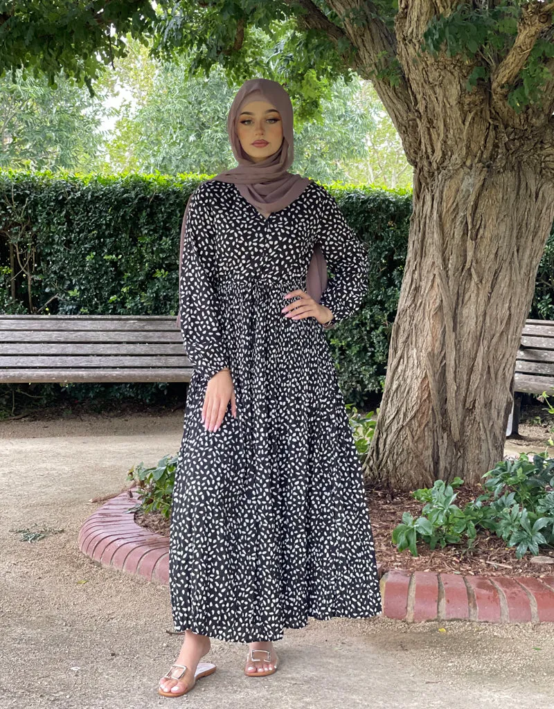 Polka Pleat Dress