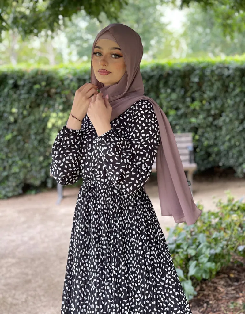 Polka Pleat Dress