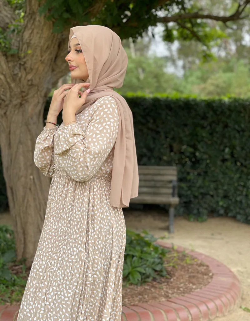 Polka Pleat Dress