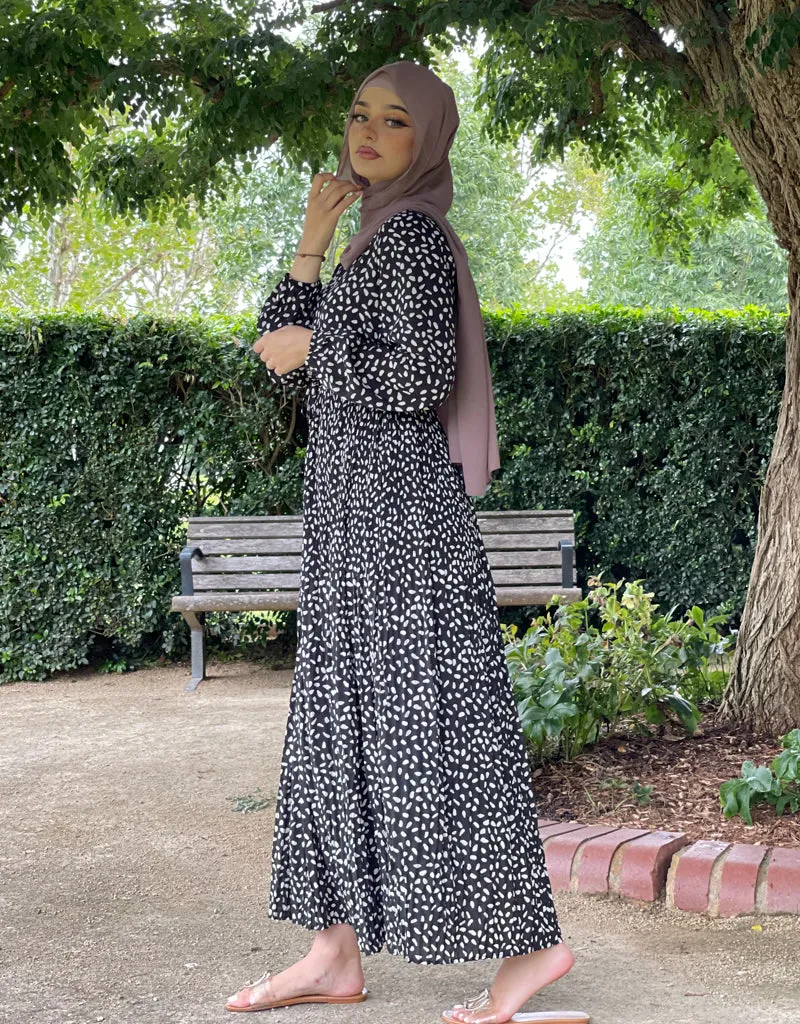 Polka Pleat Dress