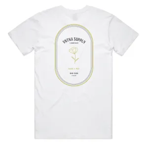 Poppy Oval Tee - White